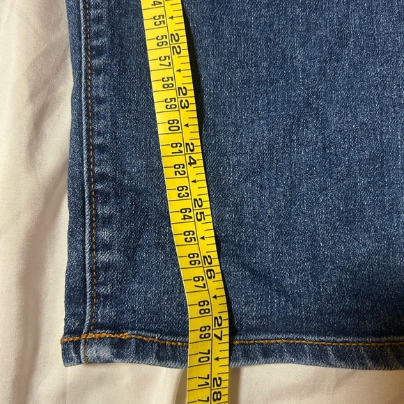 Lands' End Womens SZ 12 Petite High Rise Straight Leg Jeans Dark Wash Blue Denim - Picture 8 of 8